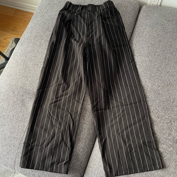 Women black and white line relaxing pants - Picture 2 of 10